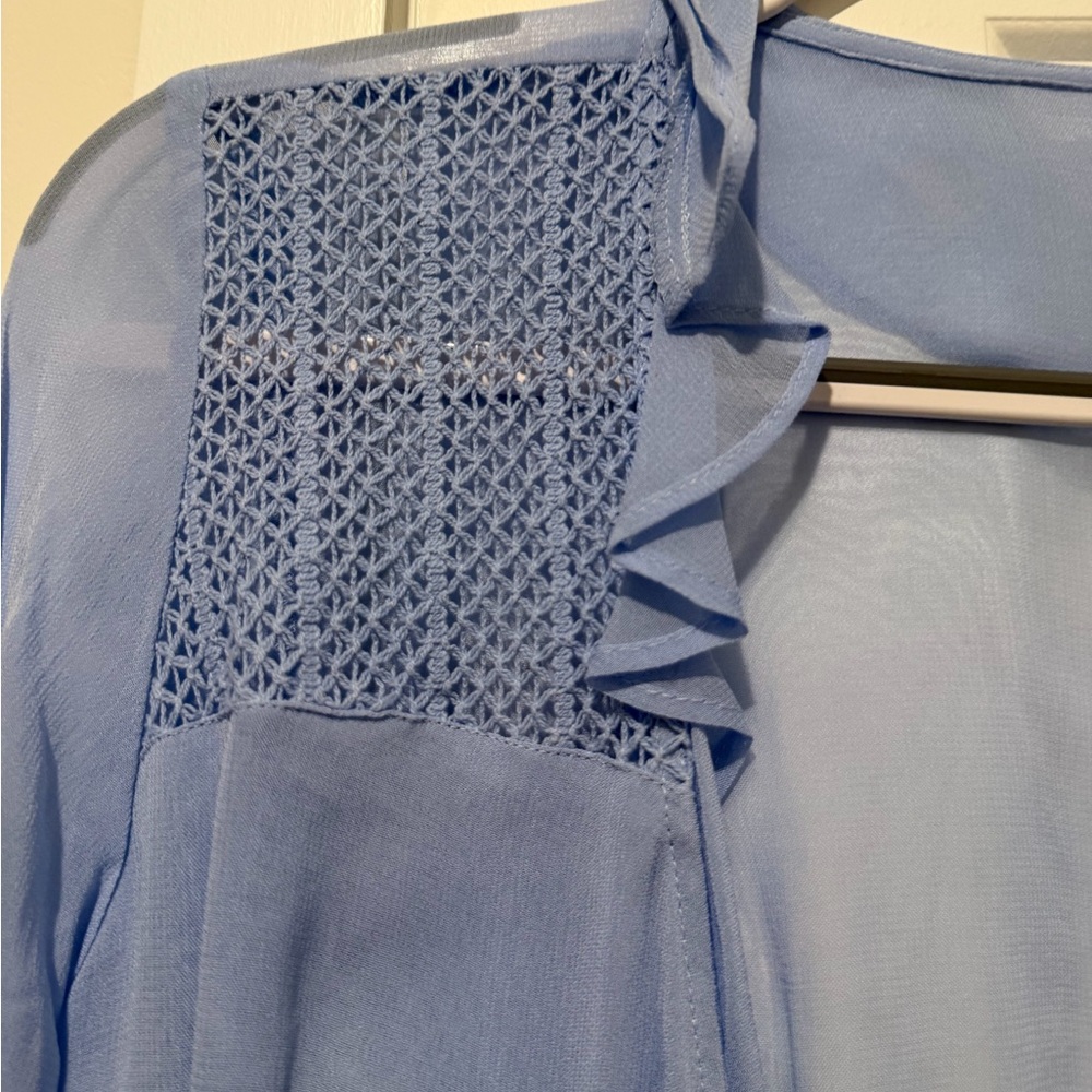 ASOS Light Blue Ruffle Blouse - Picture 5 of 5